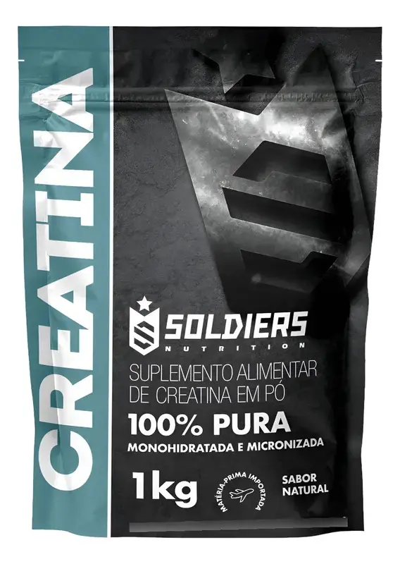 Creatina Monohidratada 1Kg Soldiers Nutrition 100% Pura