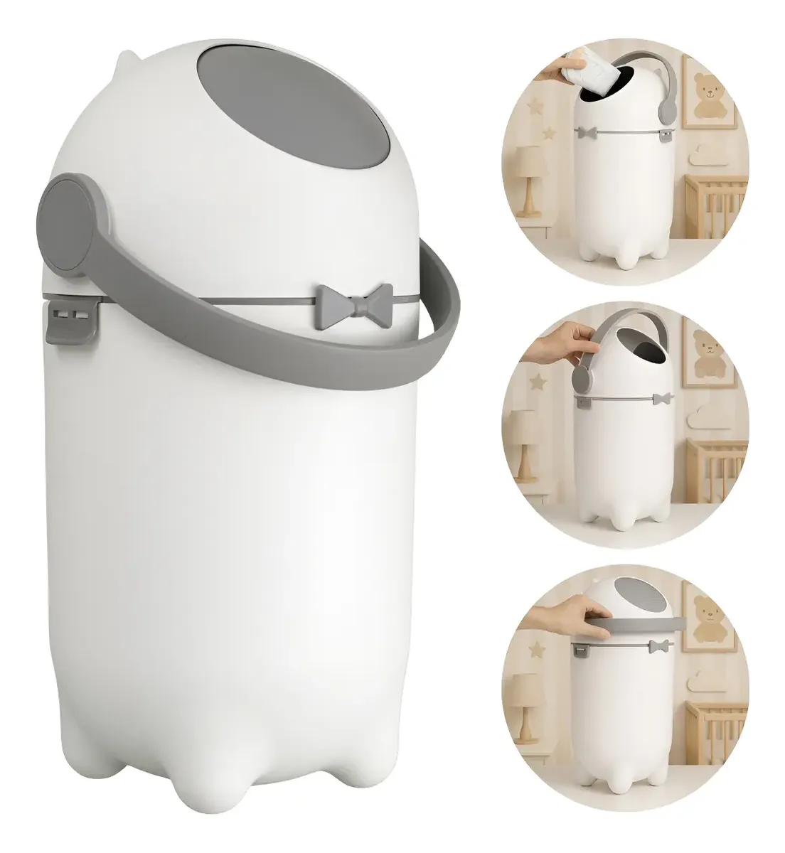 Lixeira Antiodor Fraldas Bebe Lixo Magico Anti Odor